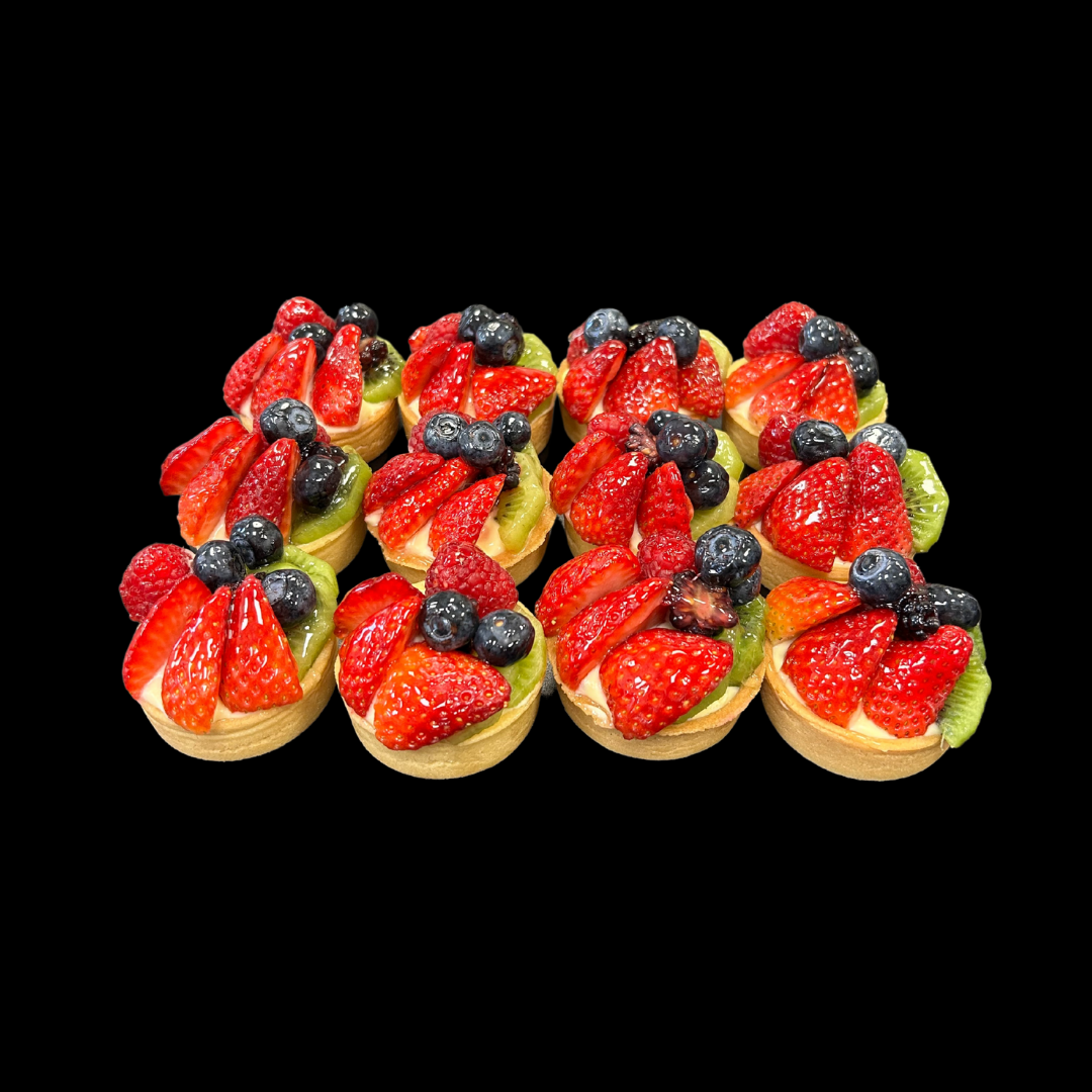12 Pastries - Fruit Tarts & Bignè