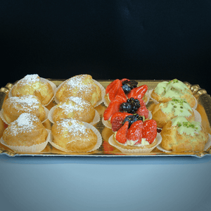 12 Pastries - Fruit Tarts & Bignè