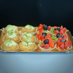 12 Pastries - Fruit Tarts & Bignè